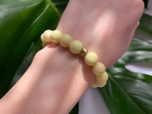 Load image into Gallery viewer, Yellow Jasper Healing Crystal &amp; Gold Spacer Charm Bracelet