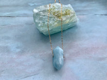 Load image into Gallery viewer, Double Terminated Aquamarine Gemstone Necklace