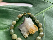 Load image into Gallery viewer, Green Jadeite &amp; Citrine Healing Crystal Gemstone Bracelet
