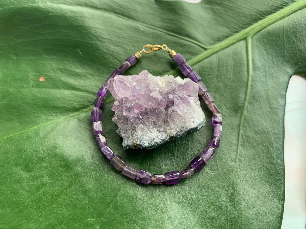 Amethyst Healing Crystal Gemstone Bracelet