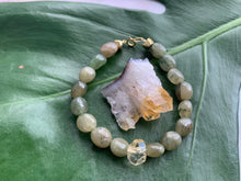 Load image into Gallery viewer, Green Jadeite &amp; Citrine Healing Crystal Gemstone Bracelet