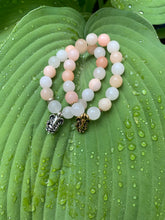 Load image into Gallery viewer, Ganesh Remover of Obstacles Orange Aventurine Gemstone Bracelet