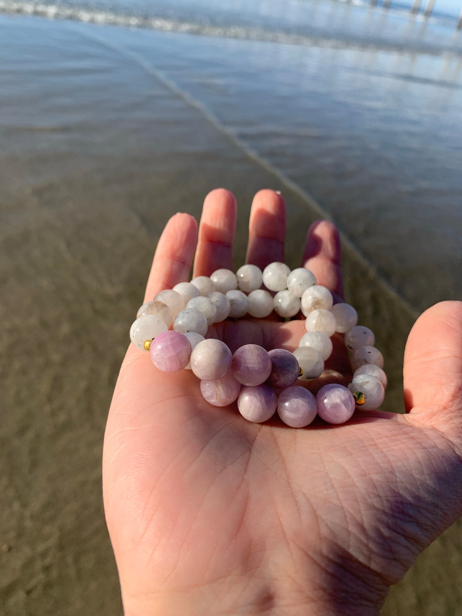 THE MALA TREE Crystal Shop - AVAILABLE via www.TheMalaTree.com: BERYL  (Morganite + Heliodor + Goshenite + Aquamarine) Bracelet BERYL FAMILY  (Morganite + Heliodor + Goshenite + Aquamarine) *** Benefit from 4 stones