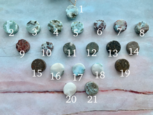 Load image into Gallery viewer, Natural Raw Larimar Gemstone Coin Pendant Necklace