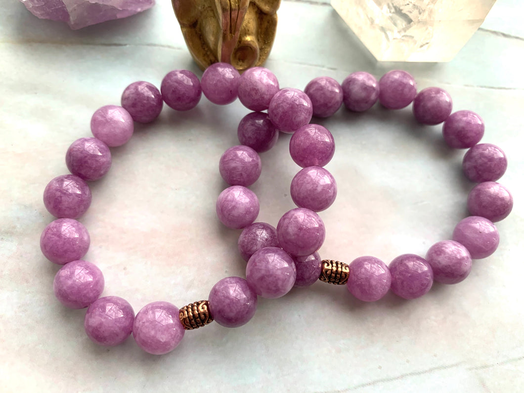 Lepidolite Healing Crystal Beads Bracelet