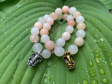 Load image into Gallery viewer, Ganesh Remover of Obstacles Orange Aventurine Gemstone Bracelet