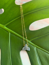 Load image into Gallery viewer, Labradorite Gemstone Whale Tale Dainty Pendant Necklace