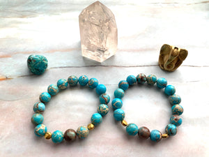 Jasper Healing Crystal Beads Bracelet