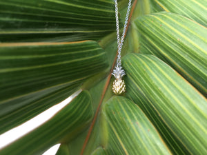 Gold Filled Pineapple Charm Necklace