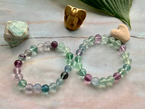 Flourite Healing Crystals Pick Your Charm Bracelets