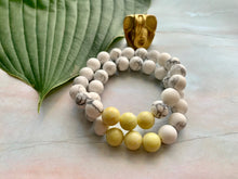 Load image into Gallery viewer, Howlite &amp; Yellow Jasper Healing Crystal Bracelet