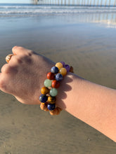 Load image into Gallery viewer, Chakra &amp; Sandalwood Healing Crystal Beads Bracelet