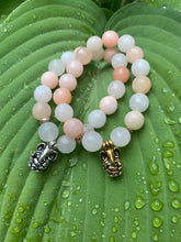 Load image into Gallery viewer, Ganesh Remover of Obstacles Orange Aventurine Gemstone Bracelet