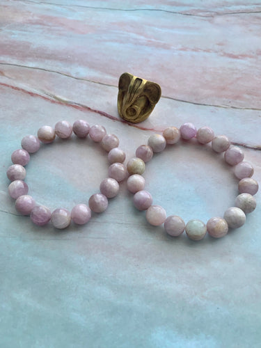 Natural Kunzite Healing Crystal Bracelet
