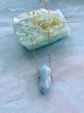 Load image into Gallery viewer, Double Terminated Aquamarine Gemstone Necklace