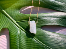 Load image into Gallery viewer, Raw Moonstone Healing Crystal Gold Filled Heart Necklace