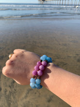 Load image into Gallery viewer, Aquamarine &amp; Lepidolite Healing Crystal Beads Bracelet