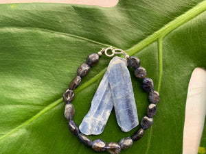 Blue Kyanite Healing Crystal Bracelet