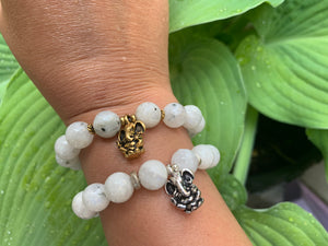Remover of Obstacles Ganesh Moonstone Gemstone Bracelet