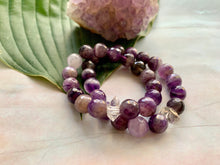 Load image into Gallery viewer, Faceted Amethyst and Herkimer Diamond Healing Crystal Bracelet