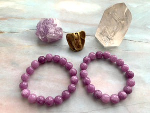 Lepidolite Healing Crystal Beads Bracelet