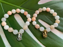 Load image into Gallery viewer, Ganesh Remover of Obstacles Orange Aventurine Gemstone Bracelet