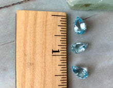 Load image into Gallery viewer, Grade AAA Blue Topaz Pear Shape Dainty Pendant Necklace