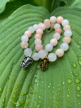 Load image into Gallery viewer, Ganesh Remover of Obstacles Orange Aventurine Gemstone Bracelet