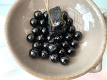 Load image into Gallery viewer, Black Tourmaline Gemstone Healing Crystal Gold Filled Necklace
