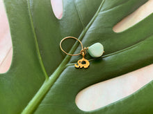 Load image into Gallery viewer, Gold Elephant Blue Peruvian Dainty Size 3.5 Knuckle Ring