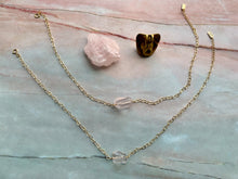 Load image into Gallery viewer, Rose Quartz Gemstone Healing Crystal Gold Filled Heart Choker Necklace