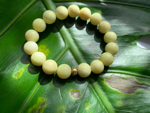 Yellow Jasper Healing Crystal & Gold Spacer Charm Bracelet