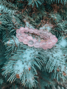 Rose Quartz Healing Crystals Bracelet