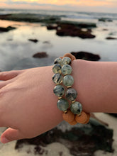 Load image into Gallery viewer, Prehnite &amp; Sandalwood Healing Crystal Beads Bracelet