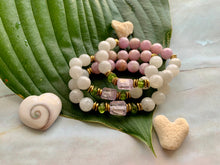 Load image into Gallery viewer, Kunzite Moonstone Peridot Healing Crystal Bracelet