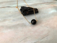 Load image into Gallery viewer, Black Tourmaline Gemstone Healing Crystal Gold Filled Necklace
