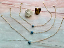 Load image into Gallery viewer, Raw Amethyst Gemstone Healing Crystal Gold Filled Heart Choker Necklace